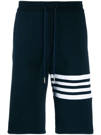 Thom Browne 4-bar track shorts - men - Cotton - 00 - Blue