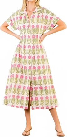 THML Clothing Womens Freida Floral Dress In Pink