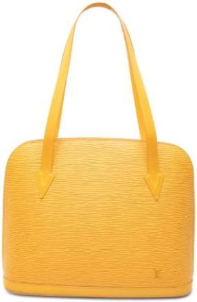 Louis Vuitton Pre-owned Lussac Schoudertas - Dames - Vintage Schoudertas - Geel - ONE Size - Leer - Vintage