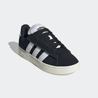 adidas Sneaker ADIDAS SPORTSWEAR GRAND COURT ALPHA, Herren, Gr. 40, schwarz-weiss (core schwarz, cloud wei&szlig;, sanftes wei&szlig;), Leder, Synthetik, Schuhe Sneaker,