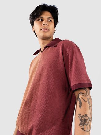 Element Cotton Mesh Polo Shirt rot