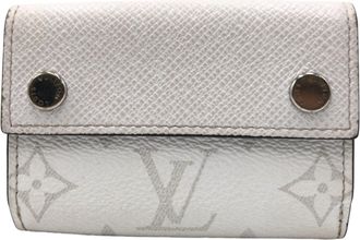 Louis Vuitton White Pvc Wallet (Tri-Fold) (Pre-Owned)