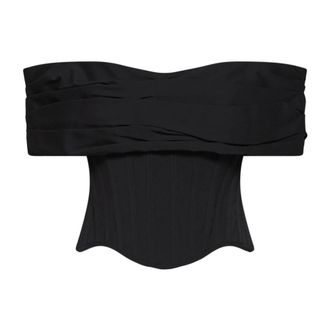 Giuseppe Di Morabito Top Asim&eacute;trico con Drapeado - Tops - Mujer - Negro - XS