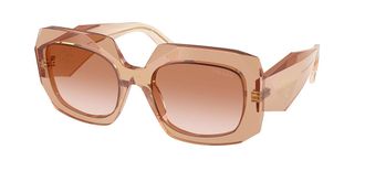 Prada PR B23S 28E50S Womens Sunglasses Brown Size 54