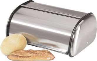 Oggi Stainless Steel Bread Box With Lid