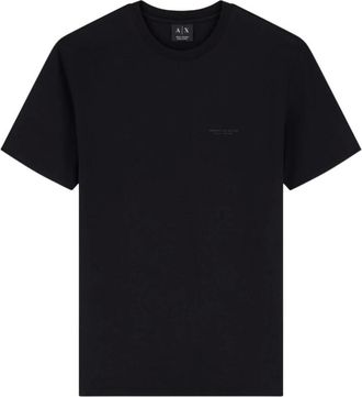 A|X Armani Exchange T-shirt Slim Fit in jersey di cotone stretch - - Tops - Uomo - Nero - L