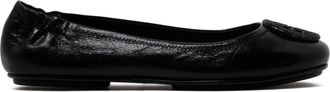Tory Burch Zwarte Kristal Pave Ballerina Schoenen - Dames - Ballerinas - Zwart - 36 EU - Leer - Schoenen