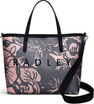 Radley London Southwell Gardens Floral Medium Crossbody Bag in Black/pink at Nordstrom Rack