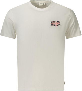 Pepe Jeans London Bianco Katoenen Heren T-shirt
