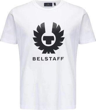 Belstaff Phoenix Grafisch T-Shirt - Heren - T-shirts - Wit - 2XL - Katoen - Tops