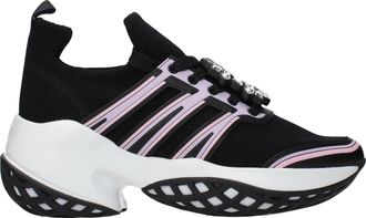 Roger Vivier Damens Sneakers Stoff Schwarz/Flieder