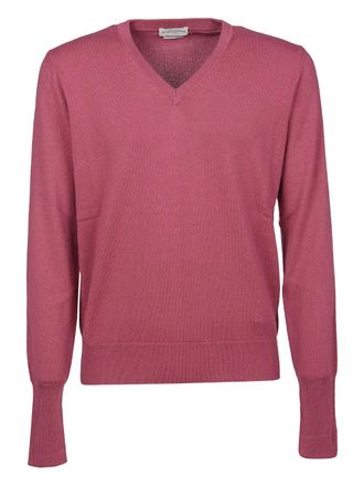 Ballantyne v-neck cashmere sweater - men - Cashmere - 50 - Red