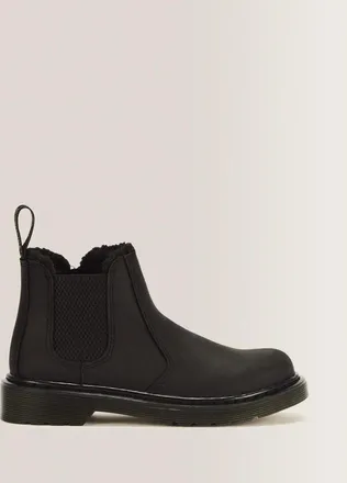 Dr. Martens 2976 Boots Kids Black Faux Fur Lined Ankle Chelsea ZOGG2985