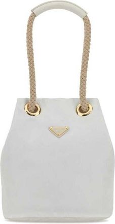 Prada White Re-Nylon Prada Mariner Bucket Bag Bianco Borse A Secchiello