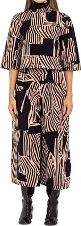 Bel Kazan Atlas Wide Leg Pants In Black Captain