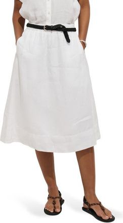 Alex Mill Maddie Linen Skirt in White at Nordstrom, Size X-Large