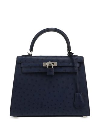 Herm&egrave;s Borsa tote Kelly 25 2015 - Blu