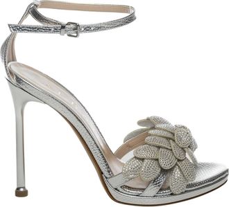 Albano Schoenen, Dames, Grijs, 40 EU, Leer, 5611 Hoge Hak Sandaal
