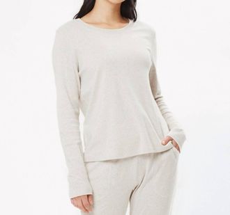 Under The Canopy Organic Cotton Long Sleeve Tee In Oatmeal