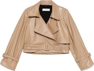 Nour Hammour Hatti Jacket - Womens - Lamb Skin/Cupro/Viscose