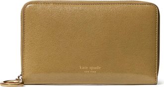 Kate Spade New York halo glazed medium bifold wallet in Dried Thyme at Nordstrom