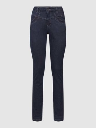 Buena Vista Regular Fit Jeans mit Label-Details Modell Florida in Dunkelblau, Gr&ouml;&szlig;e XXS