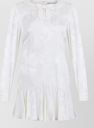 Alessandra Rich short dress bow detail and ruffles