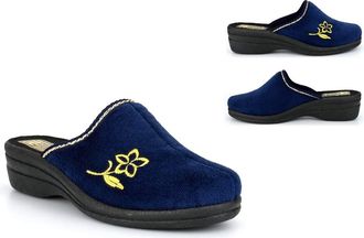 Generic Womens Wedge Heel Slippers Size 8 Ladies Slip On Slippers Size 6 Mule Slipper Womens Wedge Ladies Slip On Slipper Wedges Sizes 3-8 Navy 8 UK