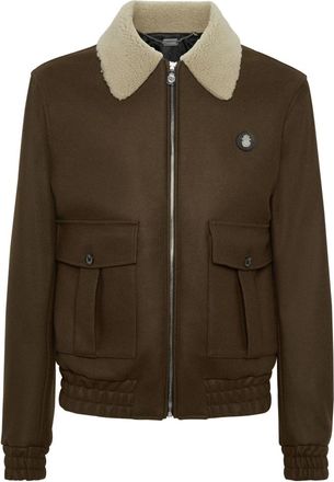 Billionaire Boys Club Shearling Wollen Jas - Heren - Jassen - Bruin - 5XL - Wol - Jassen
