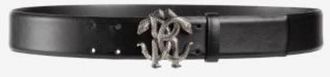 Roberto Cavalli RC Logo Calf Leather Belt, Size 105