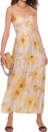 Heartloom Ames Maxi Dress In Yellow/multi