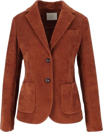 Circolo 1901 Brown Slim-Fit Corduroy Blazer