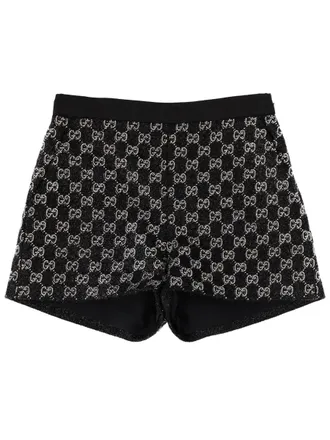 Gucci Gg Shorts mit Kristallen bestickt