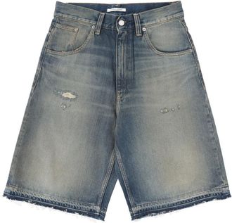 Sunflower Neutrals Wide Fit Faded Denim Shorts