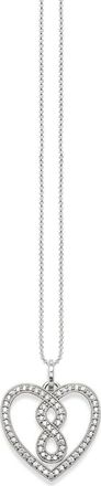 Thomas Sabo Infinity Hart Hanger Ketting Zilver - Dames - Kettingen - Grijs - ONE Size - Accessoires