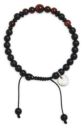 Caputo & Co. Semiprecious Stone Slider Bracelet in Red Tiger Eye at Nordstrom Rack