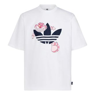 adidas Disney U T-Shirt Asia Sizing Cheshire Cat White KY8305