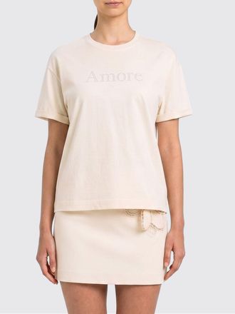 Twinset T-shirts in cotone con slogan