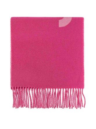 Jacquemus Lcharpe Fringed Logo Scarf
