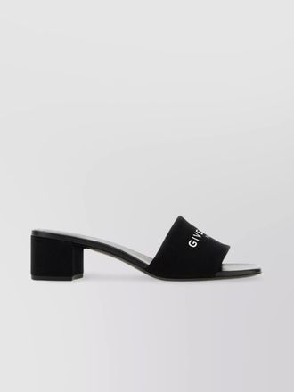 Givenchy canvas 4g mules with square toe and thick block heel