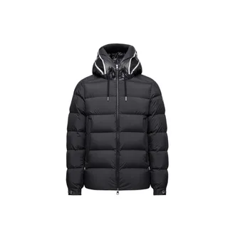 Moncler Cardere Hooded Short Down Jacket Black Size 1