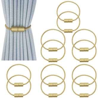 OEM Par De Sujetadores Magn&eacute;ticos Dorados Para Cortinas