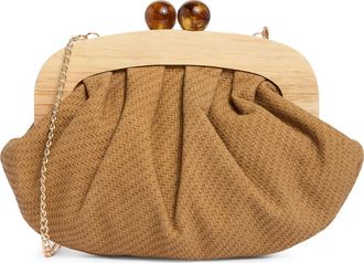 Dolce Vita Alexi Straw Clutch in Camel at Nordstrom Rack