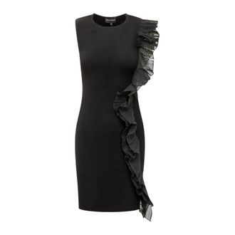 Emporio Armani Mouloze Midi-jurk - Dames - Korte kleedjes - Zwart - 2XL - Kleedjes