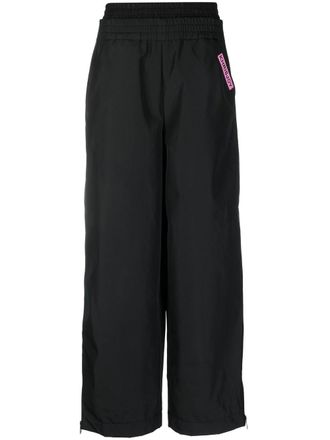 Khrisjoy high-waisted wide-leg trousers - Black