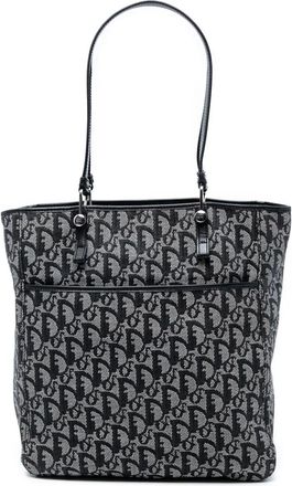 Dior Borsa tote Diorissimo in tela con motivo Trotter 2004 - Nero