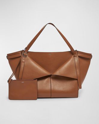 Coperni Belt Flap Leather Tote Bag