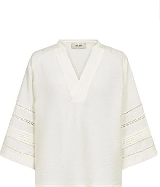 Mos Mosh Blouse - Dames - Blouses - Beige - L - Overhemden