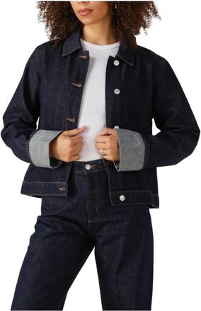 Envii Blauwe Denim Jas voor Vrouwen - Dames - Spijkerjassen - Blauw - M - Denim - Jassen