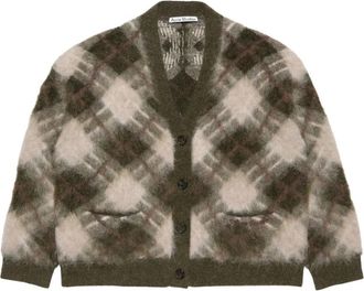 Acne Studios Katcher Cardigan - Dames - Vesten - Groen - S - Wol - Truien & Vesten